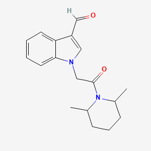 B1350249 1-[2-(2,6-Dimethylpiperidin-1-YL)-2-oxoethyl]-1H-indole-3-carbaldehyde CAS No. 640260-00-0