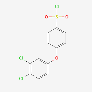 molecular formula C12H7Cl3O3S B1350254 4-(3,4-二氯苯氧基)苯磺酰氯 CAS No. 501697-77-4