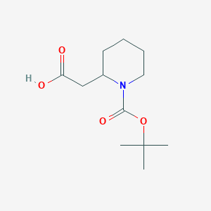 molecular formula C12H21NO4 B135026 1-Boc-2-piperidineacetic acid CAS No. 149518-50-3