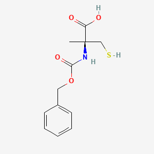 molecular formula C12H15NO4S B13502698 N-[(Benzyloxy)carbonyl]-2-methyl-D-cysteine CAS No. 825635-19-6