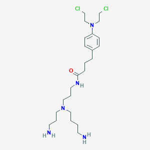 molecular formula C24H43Cl2N5O B135027 Chlorambucil-spermidine conjugate CAS No. 143984-22-9