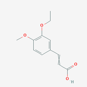 molecular formula C12H14O4 B1350272 3-(3-Ethoxy-4-methoxyphenyl)prop-2-enoic acid 