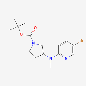 molecular formula C15H22BrN3O2 B13502724 tert-Butyl 3-((5-bromopyridin-2-yl)(methyl)amino)pyrrolidine-1-carboxylate 