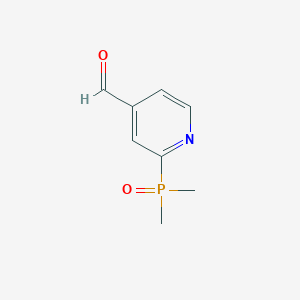 molecular formula C8H10NO2P B13502725 2-(Dimethylphosphoryl)pyridine-4-carbaldehyde 