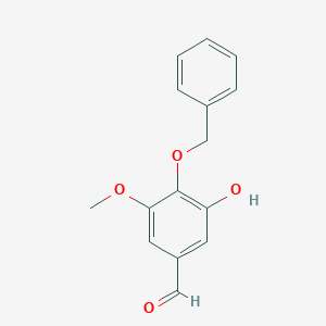 molecular formula C15H14O4 B13502728 4-(Benzyloxy)-3-hydroxy-5-methoxybenzaldehyde 