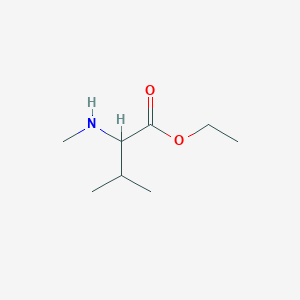 molecular formula C8H17NO2 B13502732 Ethyl methylvalinate 