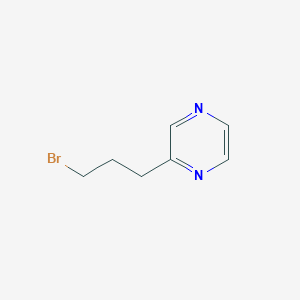 molecular formula C7H9BrN2 B13502755 2-(3-Bromopropyl)pyrazine 