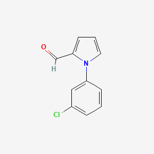 molecular formula C11H8ClNO B1350276 1-(3-氯苯基)-1H-吡咯-2-甲醛 CAS No. 86454-33-3
