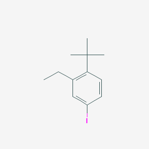 molecular formula C12H17I B13502790 1-Tert-butyl-2-ethyl-4-iodobenzene 