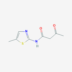molecular formula C8H10N2O2S B13502903 N-(5-methyl-1,3-thiazol-2-yl)-3-oxobutanamide 