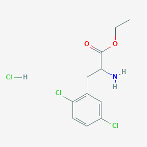 molecular formula C11H14Cl3NO2 B13502907 Ethyl 2-amino-3-(2,5-dichlorophenyl)propanoate hydrochloride 