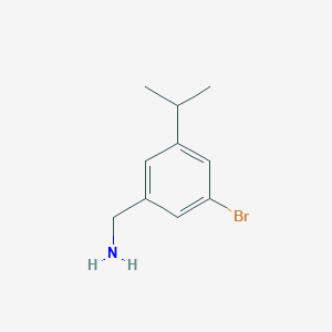 molecular formula C10H14BrN B13502945 (3-Bromo-5-isopropylphenyl)methanamine 