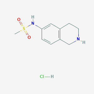 molecular formula C10H15ClN2O2S B13502964 N-(1,2,3,4-Tetrahydro-6-isoquinolyl)methanesulfonamide Hydrochloride 
