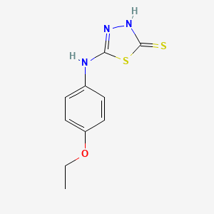 molecular formula C10H11N3OS2 B1350301 5-(4-Ethoxy-phenylamino)-[1,3,4]thiadiazole-2-thiol CAS No. 68161-60-4