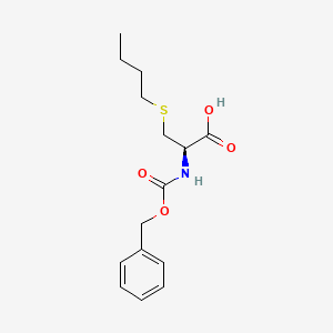 molecular formula C15H21NO4S B13503042 (R)-2-(benzyloxycarbonylamino)-3-(butylthio)propanoic acid 