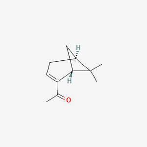 molecular formula C11H16O B13503046 Ethanone, 1-[(1R,5S)-6,6-dimethylbicyclo[3.1.1]hept-2-en-2-yl]-(9CI) 