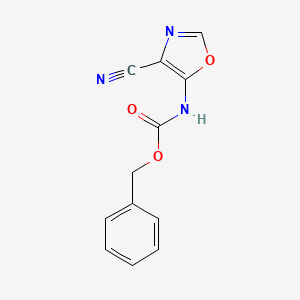 molecular formula C12H9N3O3 B13503078 Benzyl (4-cyanooxazol-5-yl)carbamate 