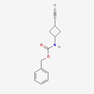 molecular formula C14H15NO2 B13503096 Benzyl (3-ethynylcyclobutyl)carbamate 