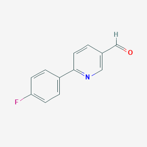 molecular formula C12H8FNO B135031 6-(4-Fluorophenyl)nicotinaldehyde CAS No. 135958-93-9