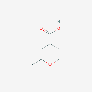 molecular formula C7H12O3 B1350314 2-methyloxane-4-carboxylic Acid CAS No. 88572-21-8