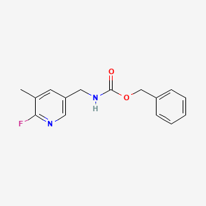 molecular formula C15H15FN2O2 B13503146 Benzyl N-[(6-fluoro-5-methylpyridin-3-yl)methyl]carbamate 