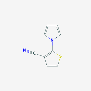 molecular formula C9H6N2S B1350316 2-(1H-Pyrrol-1-yl)thiophene-3-carbonitrile CAS No. 63647-03-0