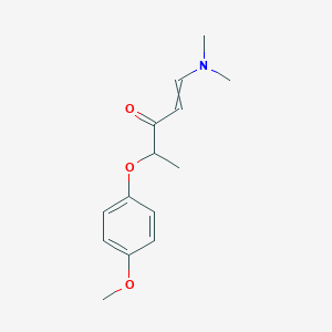 molecular formula C14H19NO3 B1350320 1-(Dimethylamino)-4-(4-methoxyphenoxy)pent-1-en-3-one 