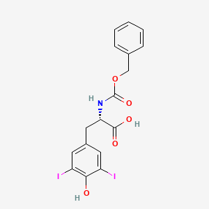 molecular formula C17H15I2NO5 B13503208 N-[(Benzyloxy)carbonyl]-3,5-diiodo-L-tyrosine CAS No. 174592-01-9