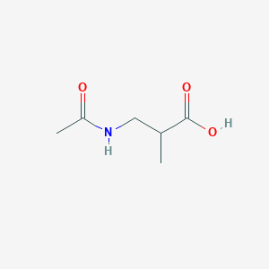 molecular formula C6H11NO3 B13503234 3-Acetamido-2-methylpropanoic acid 