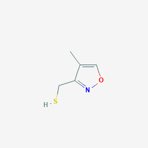 molecular formula C5H7NOS B13503239 (4-Methyl-1,2-oxazol-3-yl)methanethiol 