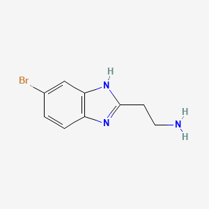 molecular formula C9H10BrN3 B13503289 2-(5-Bromo-1H-benzimidazol-2-YL)ethanamine 