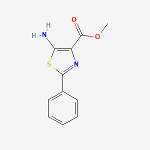 molecular formula C11H10N2O2S B13503292 Methyl 5-amino-2-phenylthiazole-4-carboxylate 
