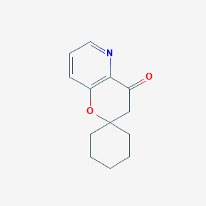 molecular formula C13H15NO2 B13503310 3',4'-Dihydrospiro[cyclohexane-1,2'-pyrano[3,2-b]pyridin]-4'-one 