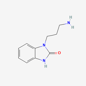 molecular formula C10H13N3O B13503348 1-(3-aminopropyl)-2,3-dihydro-1H-1,3-benzodiazol-2-one 