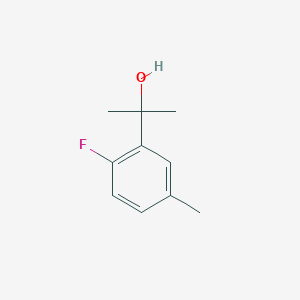 molecular formula C10H13FO B13503351 2-(2-Fluoro-5-methylphenyl)propan-2-ol 