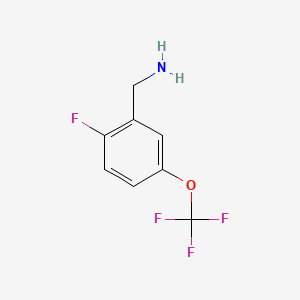 molecular formula C8H7F4NO B1350336 2-Fluoro-5-(trifluoromethoxy)benzylamine CAS No. 886498-13-1