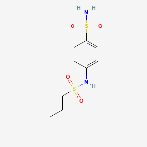 molecular formula C10H16N2O4S2 B13503380 4-(Butylsulfonamido)benzenesulfonamide 