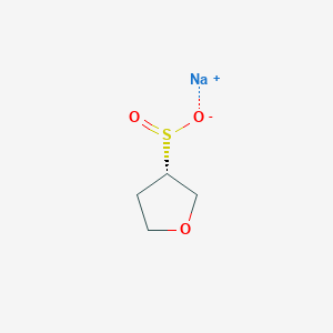 molecular formula C4H7NaO3S B13503447 sodium (3S)-oxolane-3-sulfinate 