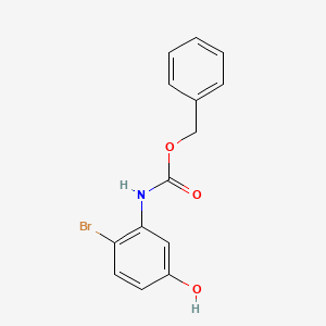 molecular formula C14H12BrNO3 B13503468 Benzyl (2-bromo-5-hydroxyphenyl)carbamate 