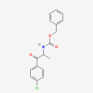 molecular formula C17H16ClNO3 B13503478 Benzyl [(1R)-2-(4-chlorophenyl)-1-methyl-2-oxoethyl]carbamate 