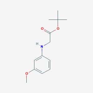 molecular formula C13H19NO3 B13503485 tert-Butyl (3-methoxyphenyl)glycinate 