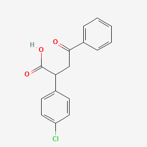 molecular formula C16H13ClO3 B1350351 2-(4-Chlorophenyl)-4-oxo-4-phenylbutanoic acid CAS No. 39206-70-7
