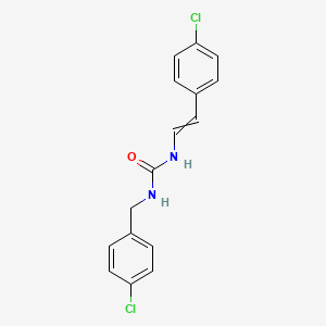 1-[2-(4-Chlorophenyl)ethenyl]-3-[(4-chlorophenyl)methyl]urea