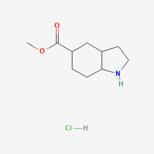 molecular formula C10H18ClNO2 B13503546 methyl octahydro-1H-indole-5-carboxylate hydrochloride 