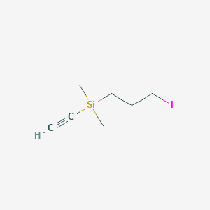 molecular formula C7H13ISi B13503600 Ethynyl(3-iodopropyl)dimethylsilane 