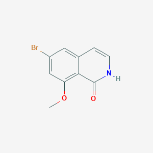 molecular formula C10H8BrNO2 B13503616 6-Bromo-8-methoxy-1(2h)-isoquinolinone 