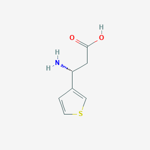 molecular formula C7H9NO2S B1350365 (R)-3-Amino-3-(thiophen-3-yl)propanoic acid CAS No. 760941-22-8
