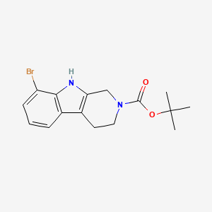 molecular formula C16H19BrN2O2 B13503653 tert-butyl 8-bromo-3,4-dihydro-1H-pyrido[3,4-b]indole-2(9H)-carboxylate 