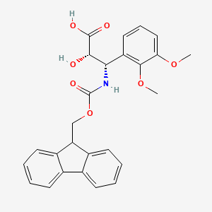 (2S,3S)-3-((((9H-Fluoren-9-yl)methoxy)carbonyl)amino)-3-(2,3-dimethoxyphenyl)-2-hydroxypropanoic acid
