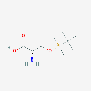 molecular formula C9H21NO3Si B13503714 (2S)-2-amino-3-[(tert-butyldimethylsilyl)oxy]propanoic acid 